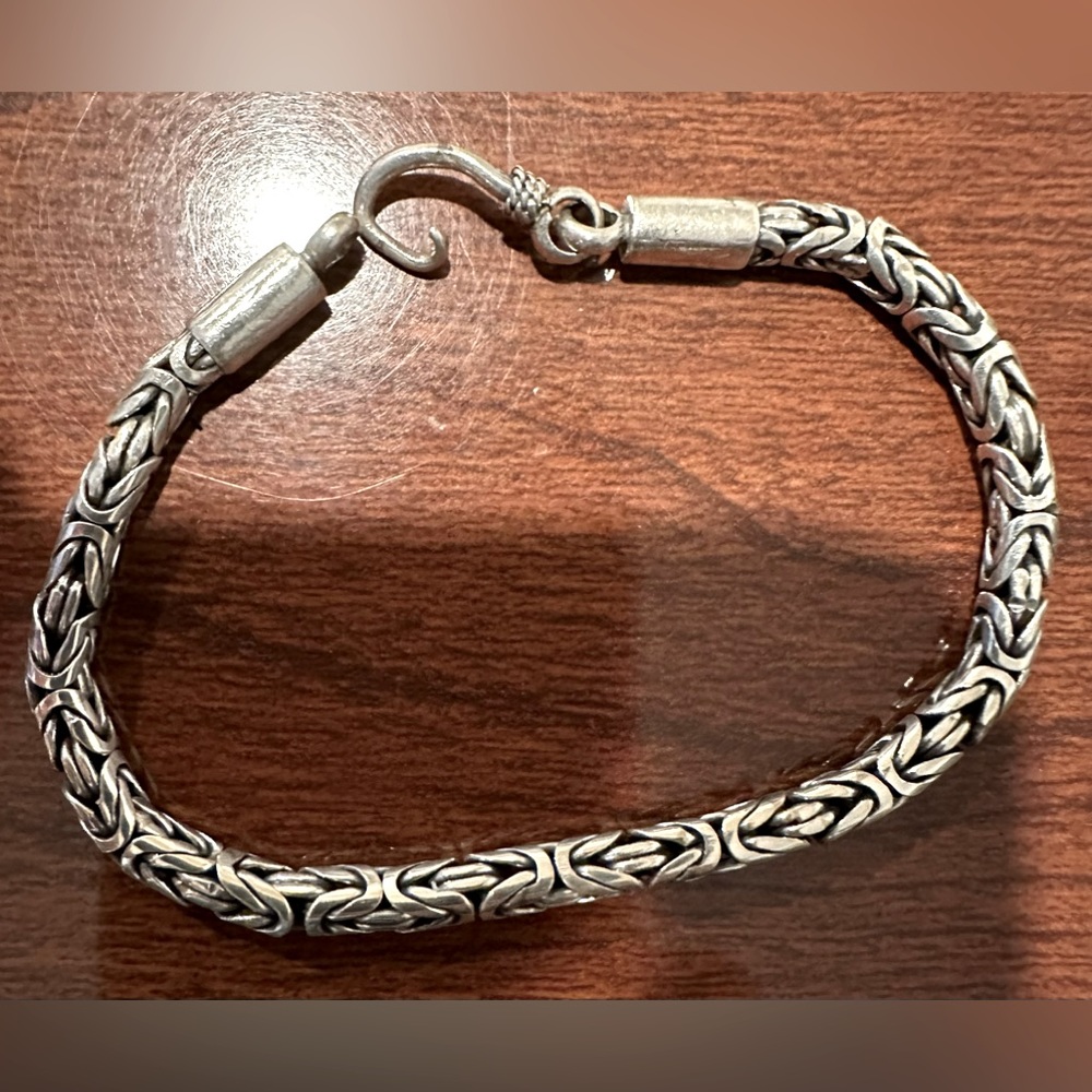 Stirling Silver Bali Bracelet - 7.5 inches